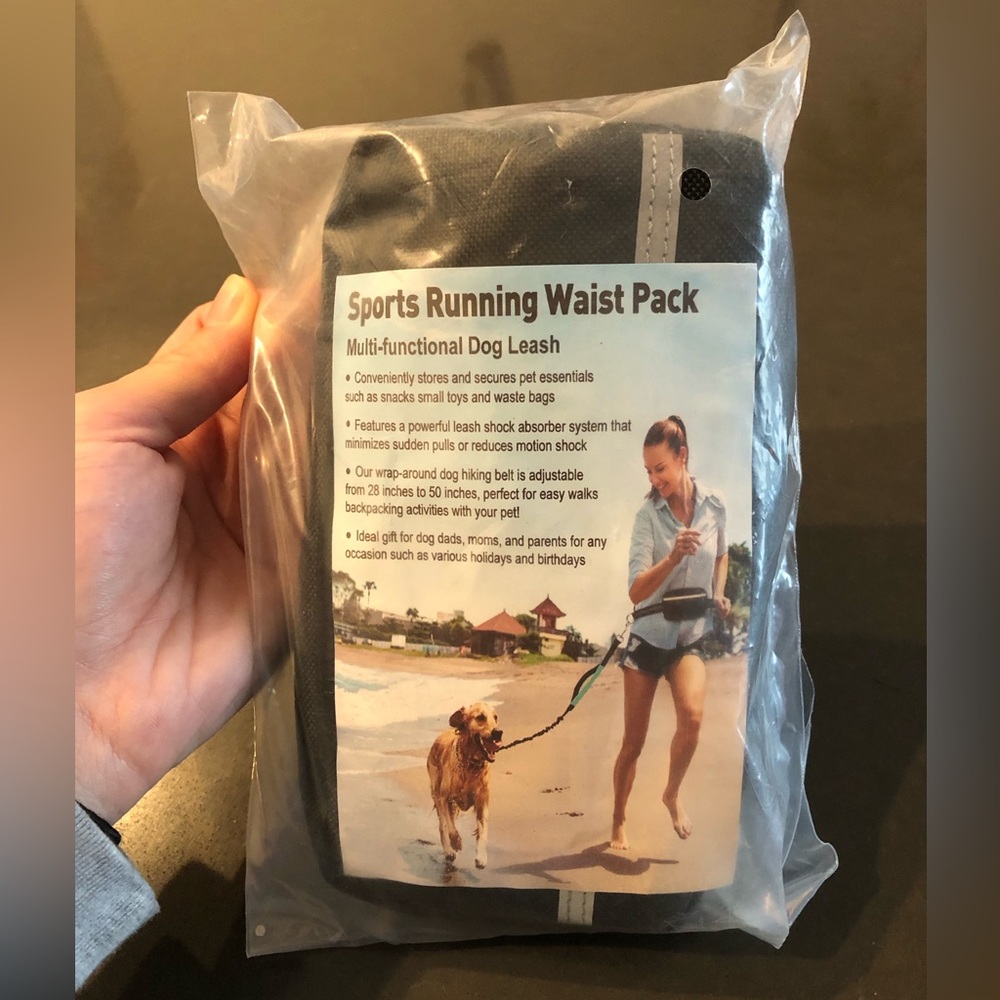 Hands Free Dog Leash With Pouch
